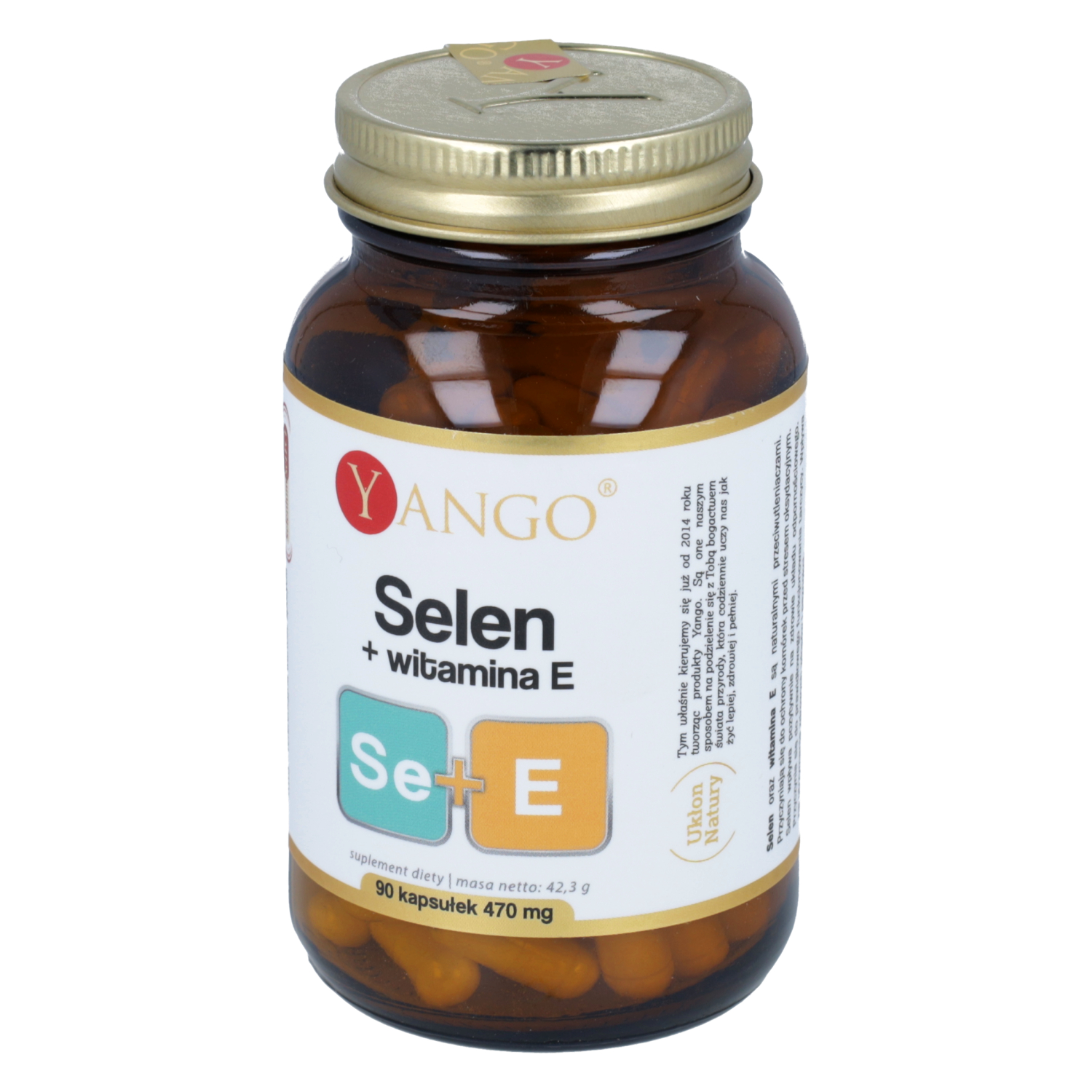 Yango selen + witamina e, 90 kapsułek