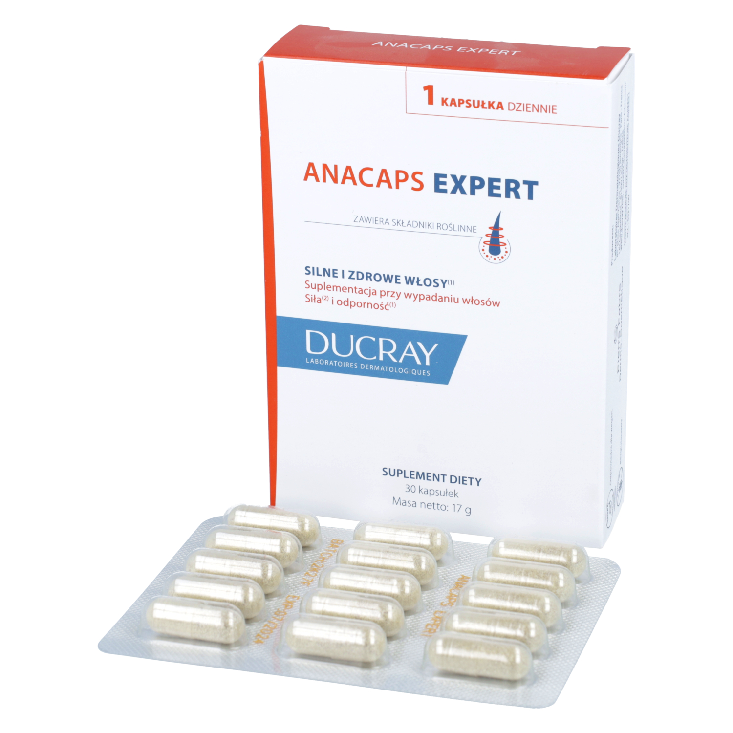 Ducray anacaps expert, 30 kapsułek
