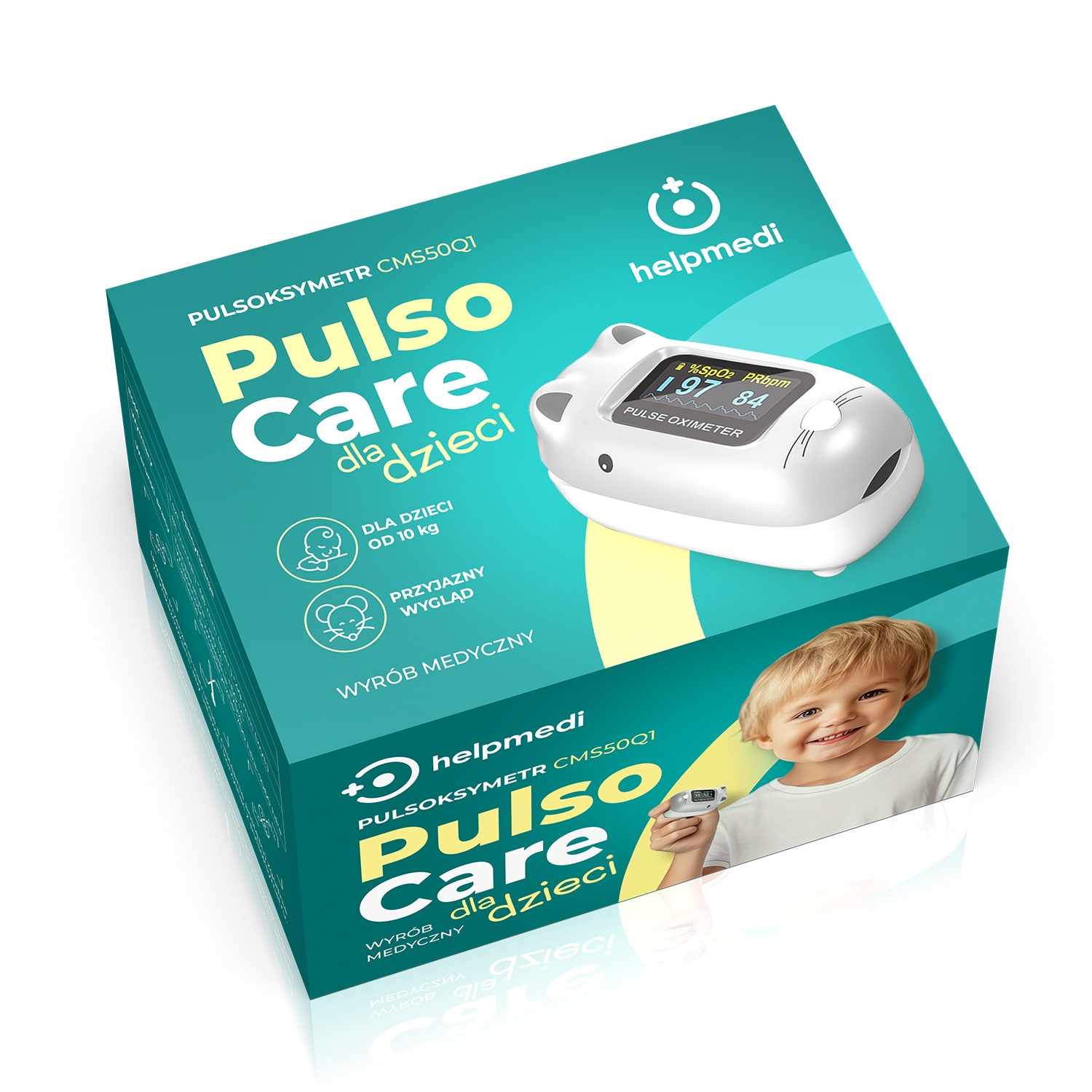Helpmedi - pulsocare pulsoksymetr myszka cms50q1, 1 sztuka