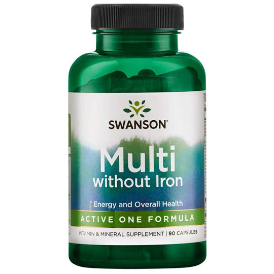 Swanson multi without iron, 130 tabletek