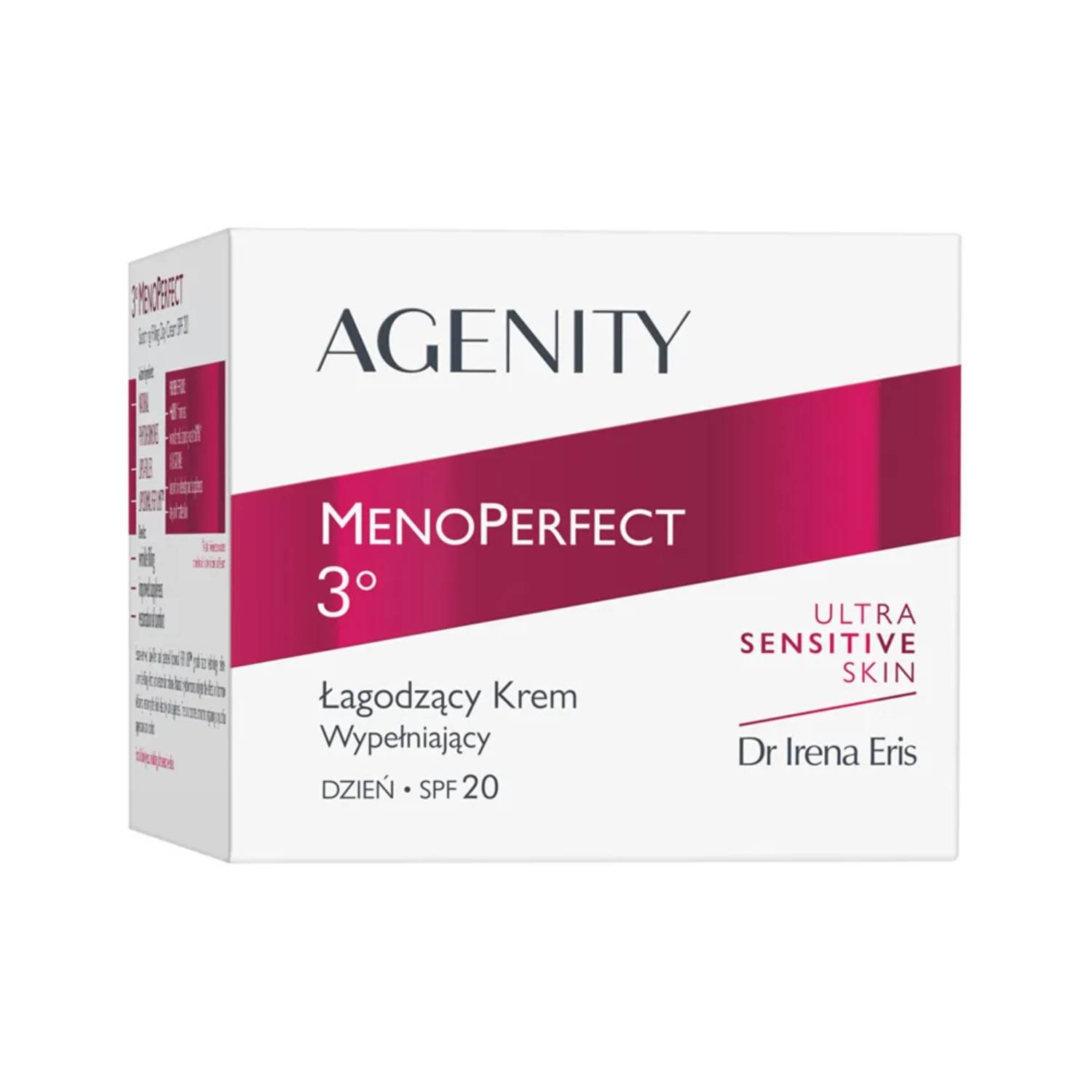 Agenity menoperfect 3°- krem łagodzący wypełniający na dzień, spf 20, 50 ml