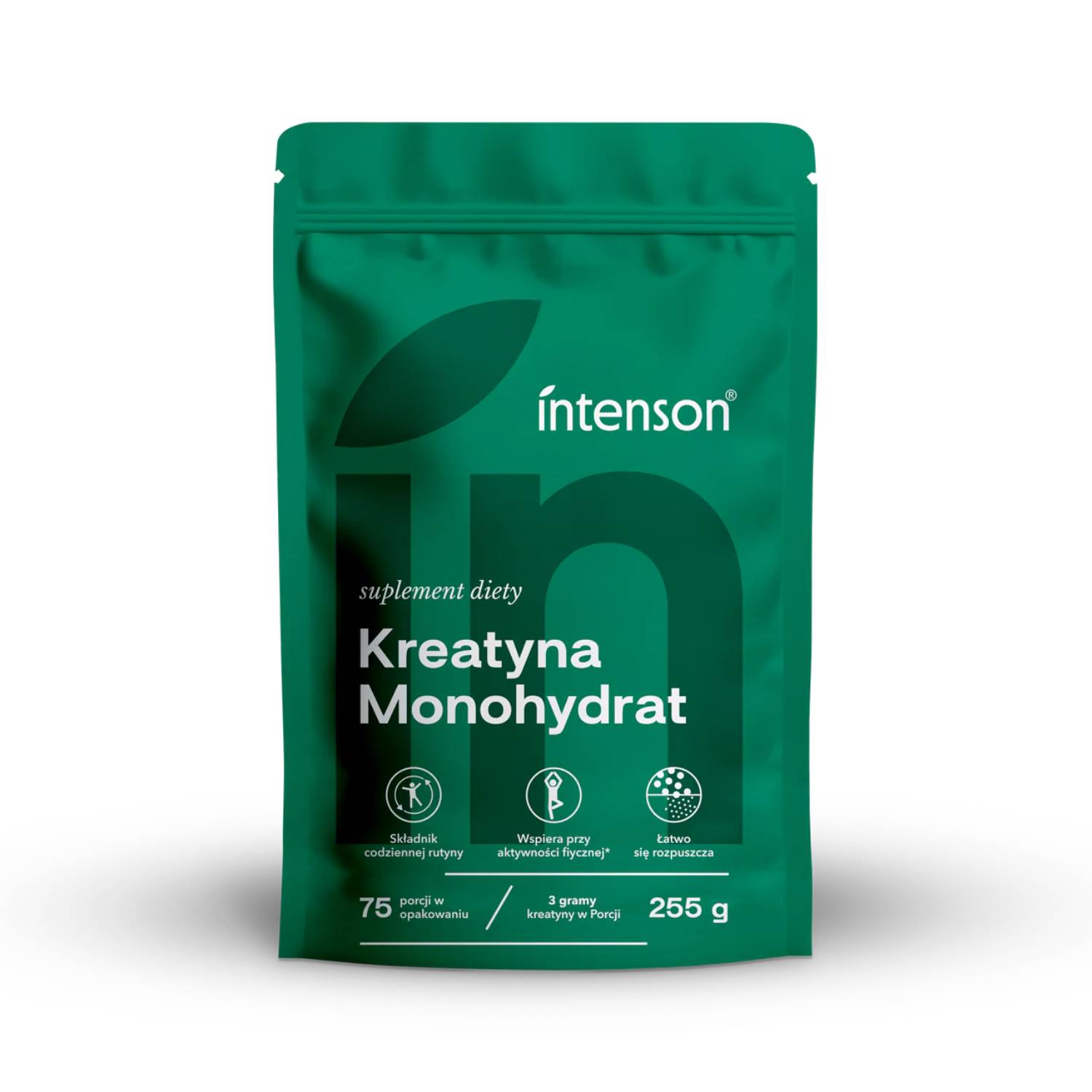 Intenson kreatyna monohydrat, smak naturalny, 255 g