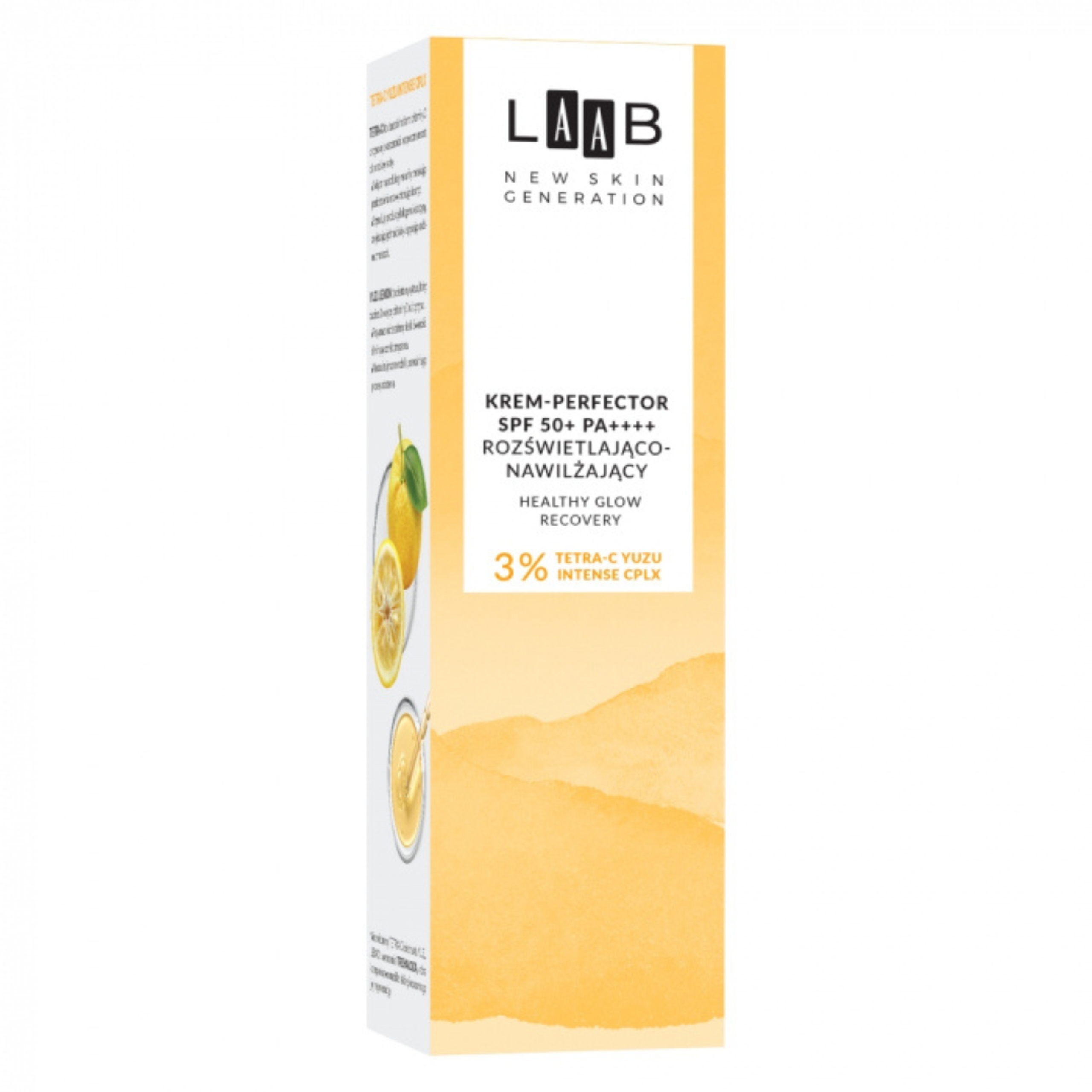 Aa laab - tetra-c yuzu krem perfector spf 50 pa++++, rozświetlająco-nawilżający, 40 ml