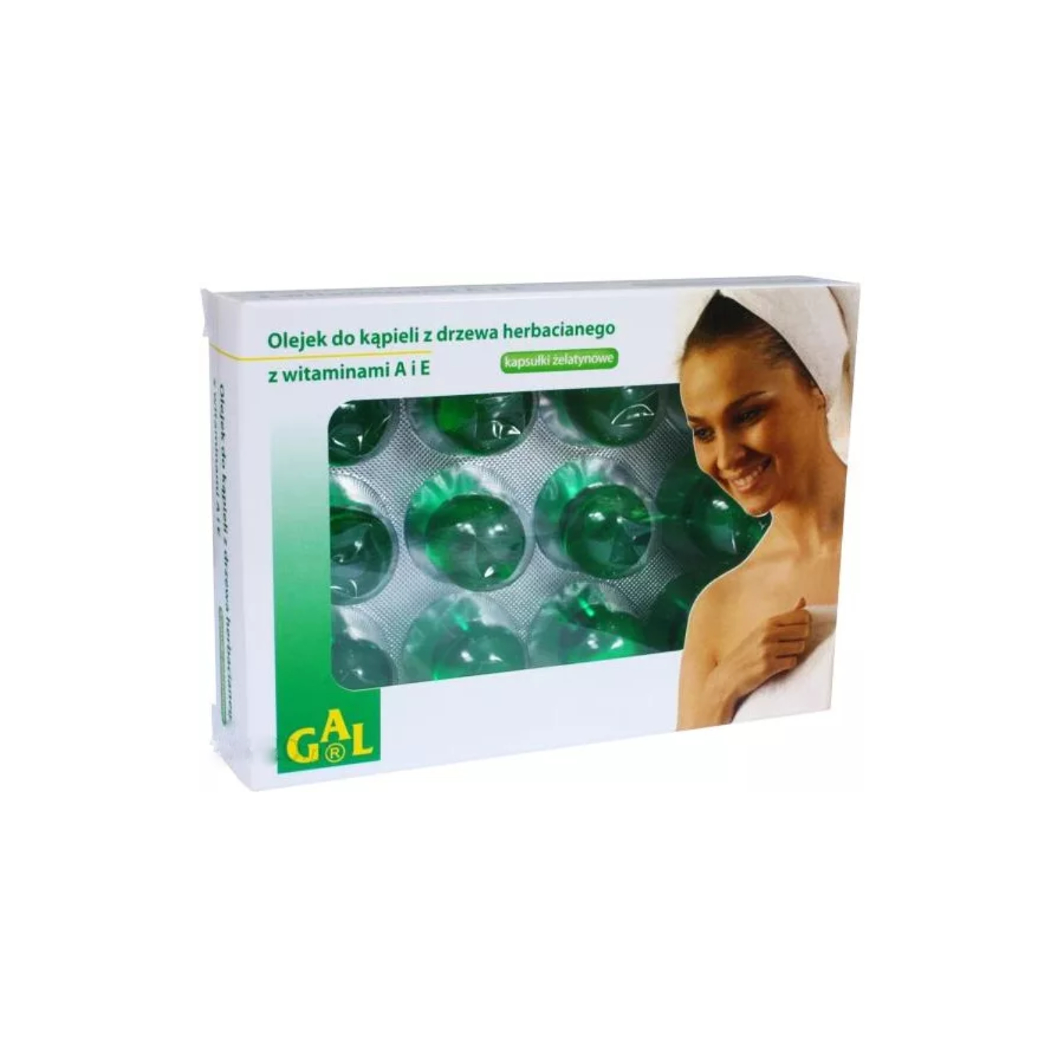 Gal - olejek do kąpieli z drzewa herbacianego z witaminami a i e, 12 kapsułek