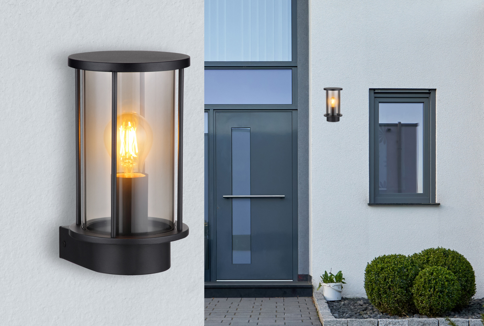 Globo Lighting Gracey lampa stojąca zewnętrzna 1x60W czarny mat 31360