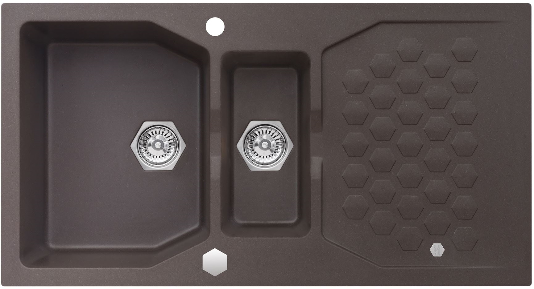 Alveus Sensual 70 zlewozmywak 1,5-komorowy 98x52 cm Granital Plus twilight-G05M 4307005