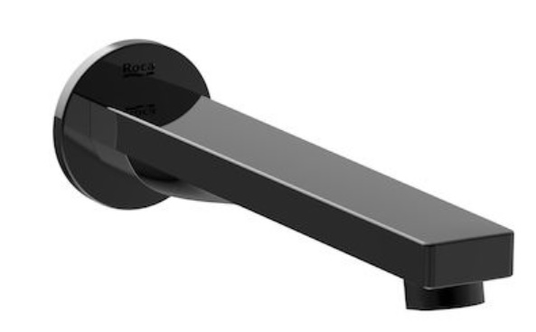 Roca Naia Black wylewka wannowa square czarny połysk A5253089CN - Wysyłka w 24h