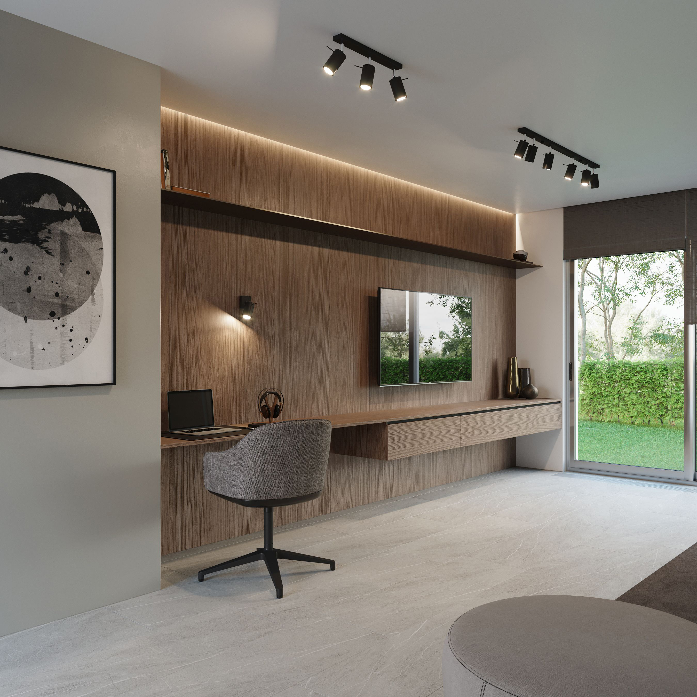 Sollux Lighting Ring lampa podsufitowa 6x8W czarna SL.0334 - Wysyłka w 24h