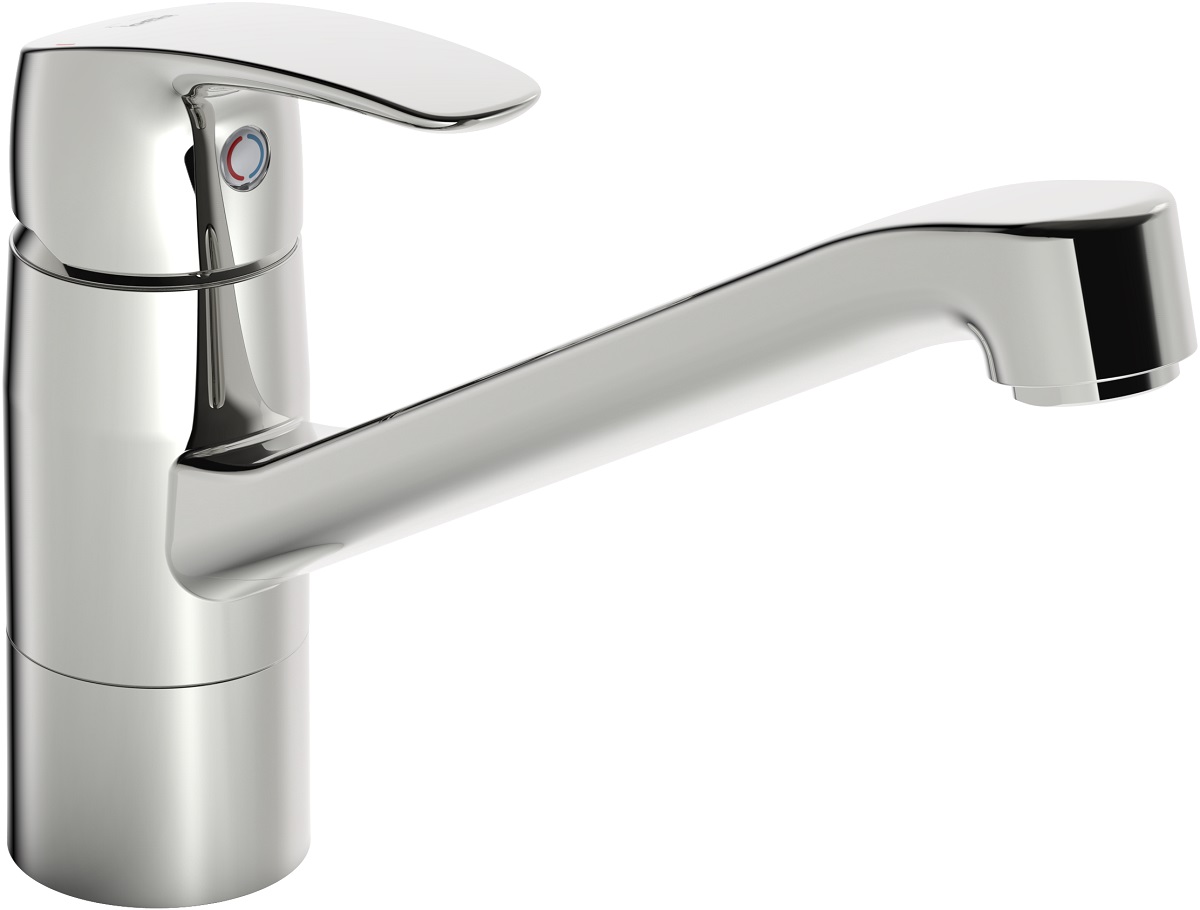 Oras Safira bateria kuchenna z obrotową wylewką chrom 1030FS