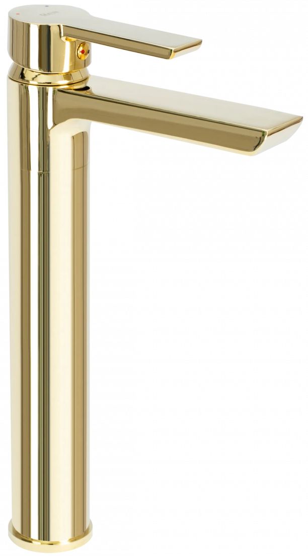 Rea Argus bateria umywalkowa stojąca wysoka złoty błyszczący REA-B6213