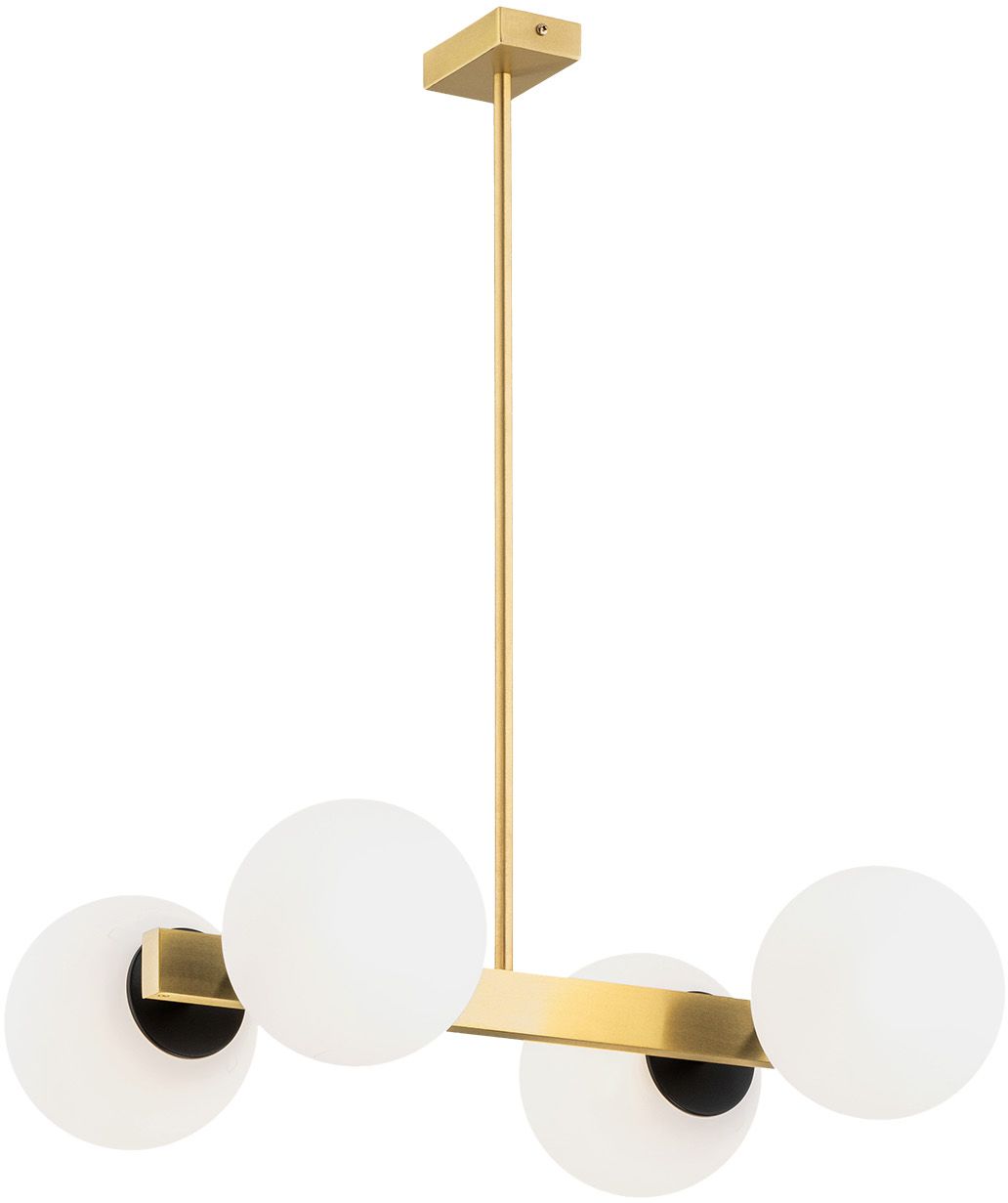 Argon Freemont lampa podsufitowa 4x15W opal mat/mosiądz szczotkowany 1767