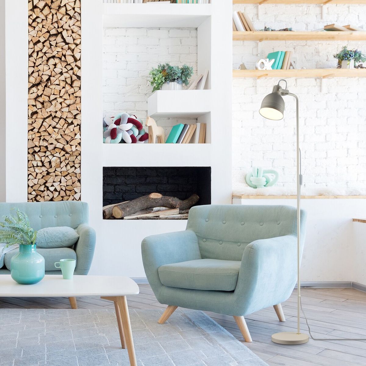 Rabalux Flint lampa stojąca 1x40W beżowa 2243