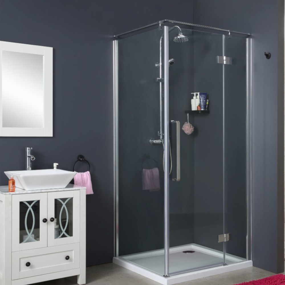 Sea-Horse Creative kabina prysznicowa 90x90 cm kwadratowa chrom połysk/szkło przezroczyste BKP248TP