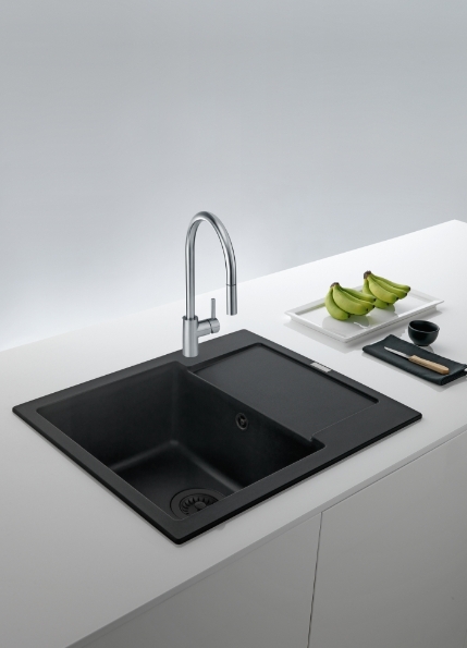 Franke Maris zlewozmywak granitowy 62x50 cm czarny 114.0693.534