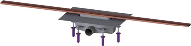 Kessel Linearis Infinity odpływ liniowy prysznicowy 120 cm miedź szczotkowana 45203.12