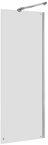 Roca Capital ścianka prysznicowa 80 cm boczna chrom/szkło przezroczyste AM4408012M - Wysyłka w 24h