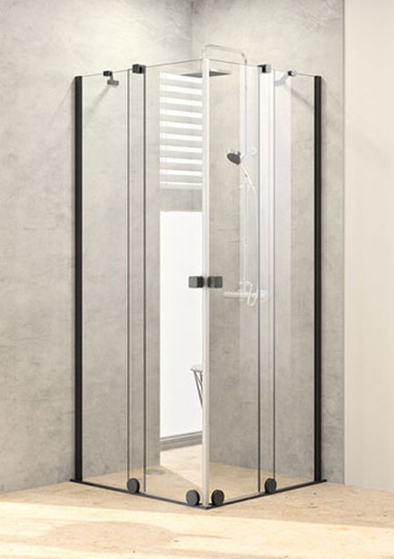 Huppe Xtensa Pure kabina prysznicowa część prawa 90x90 cm kwadratowa XT1403.123.322