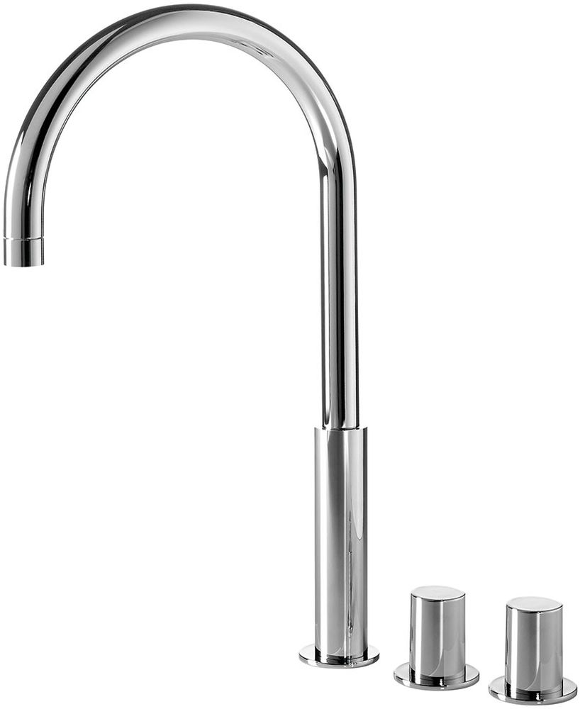 Tres Max bateria umywalkowa stojąca wysoka 3-otworowa chrom 061.105.02