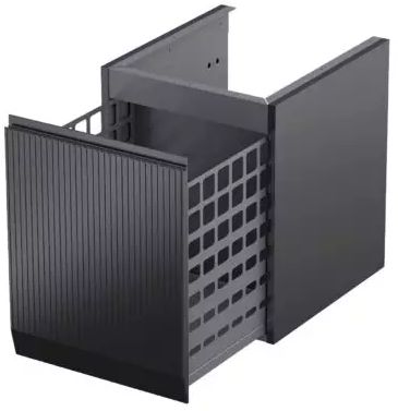 Oristo Brylant szafka 40x45,5x50 cm boczna wisząca czarna OR36-SN1S-40-8R