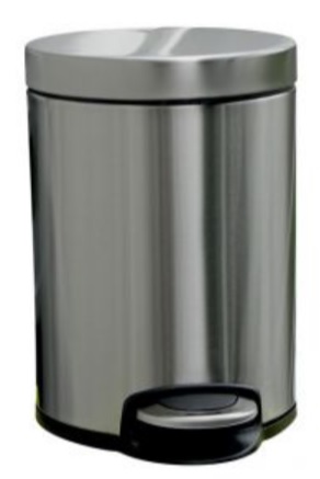 Merida Silent Serene kosz na śmieci 5 l pedałowy stal mat KIM413