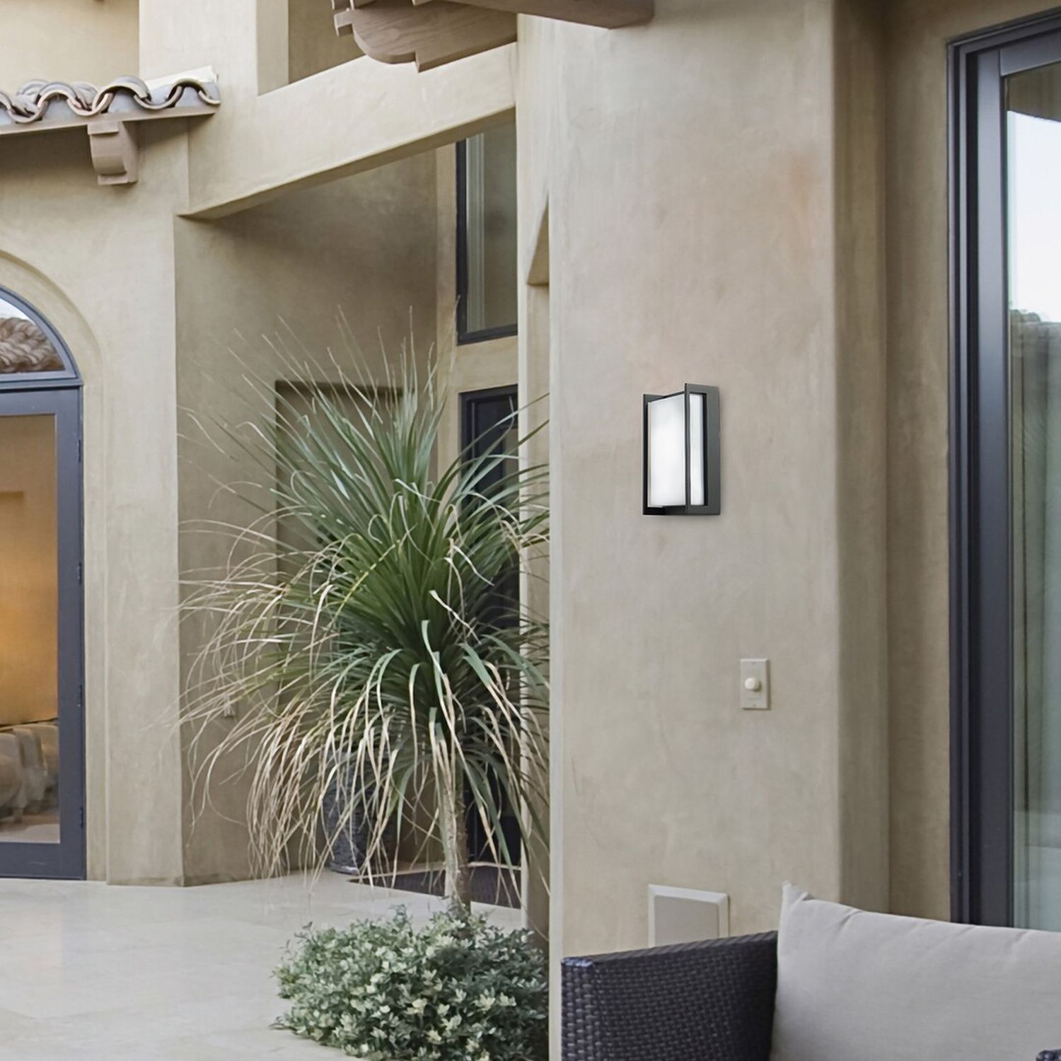 Rabalux Gorica kinkiet zewnętrzny 1x12W czarny mat 7155