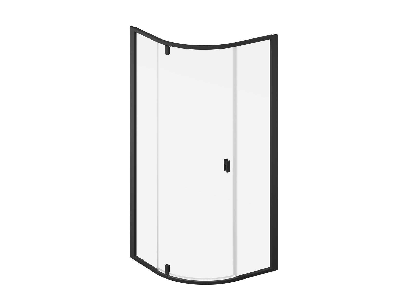 Ravak Nexty kabina prysznicowa 90x90 cm półokrągła czarny mat/szkło przezroczyste 3O677300Z1