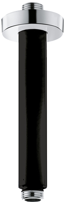 Kludi A-QA ramię prysznicowe 15 cm sufitowe czarny mat/chrom 6651587-00