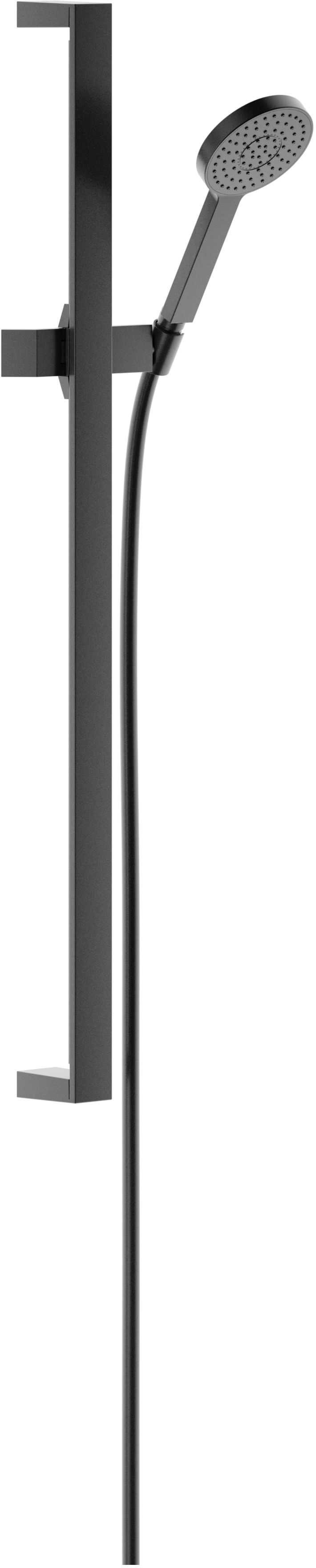 Keuco Edition 11 zestaw prysznicowy ścienny chrom-czarny szczotkowany 51187130000