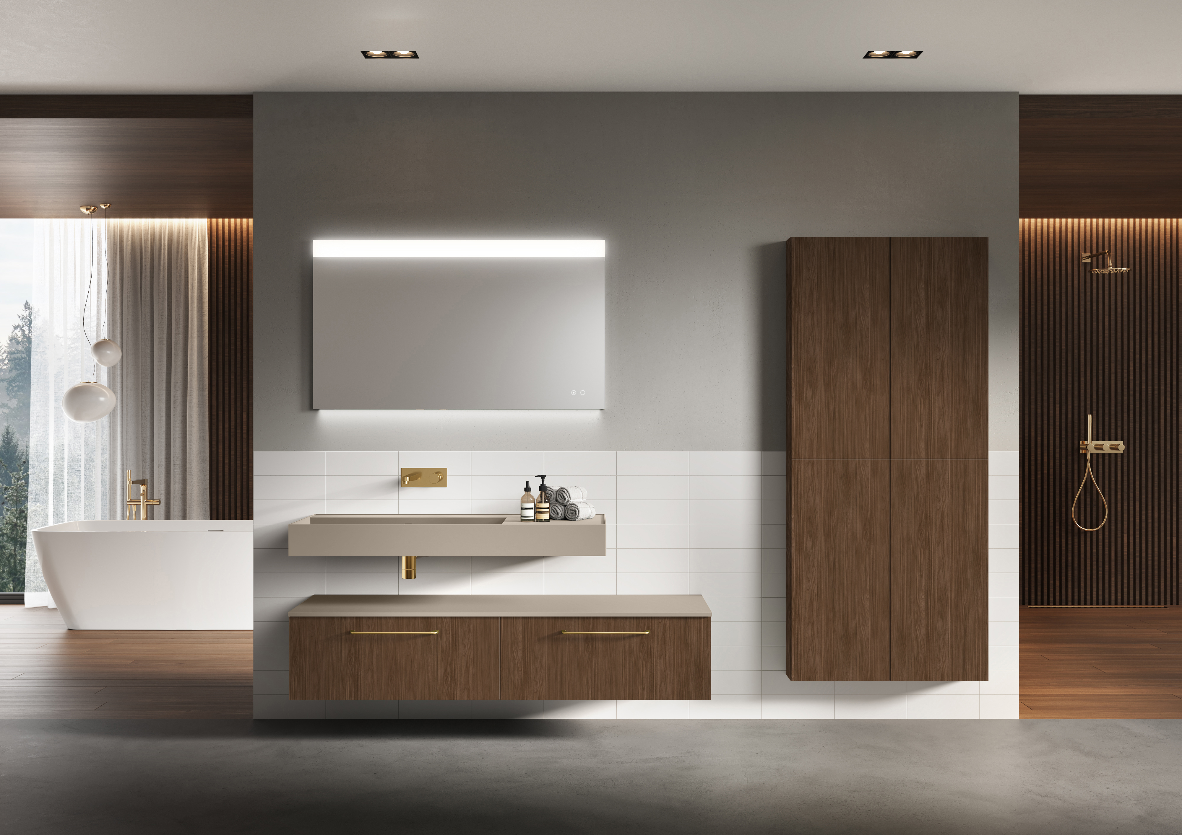 Elita For All szafka 40x12,6x180 cm boczna wisząca orzech lincoln RE030400067060