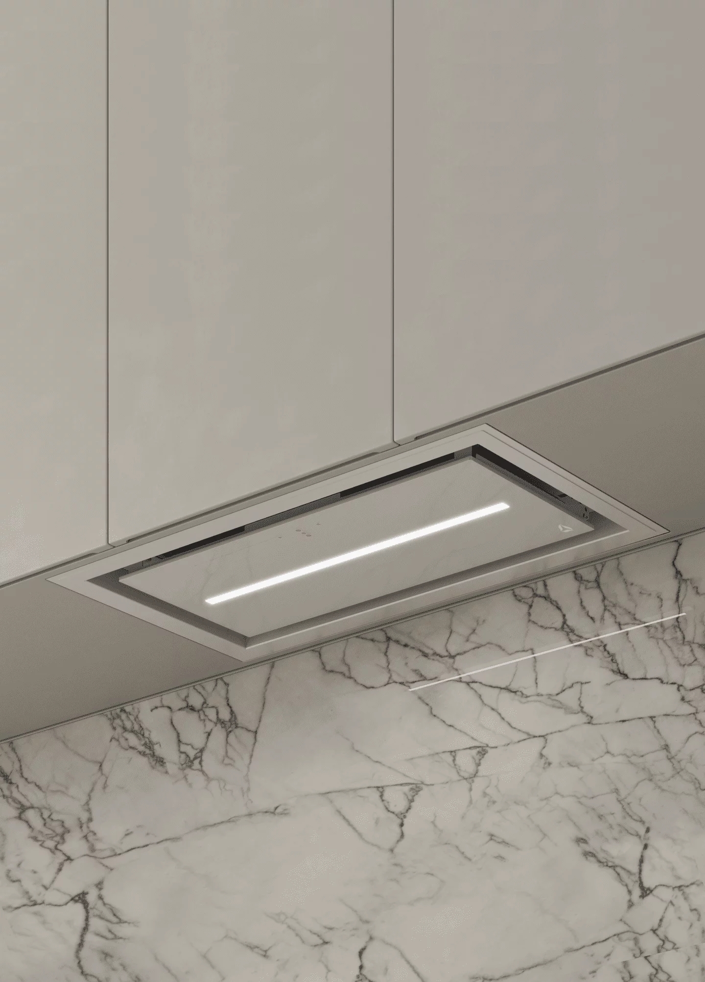 Ciarko Design Uno okap kuchenny 74 cm podszafkowy biały CDZ7404B