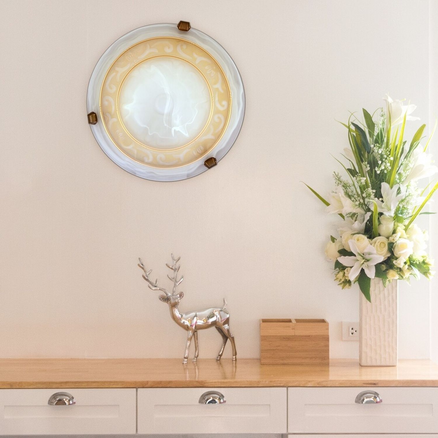 Rabalux Laretta plafon 1x60W biały 3713