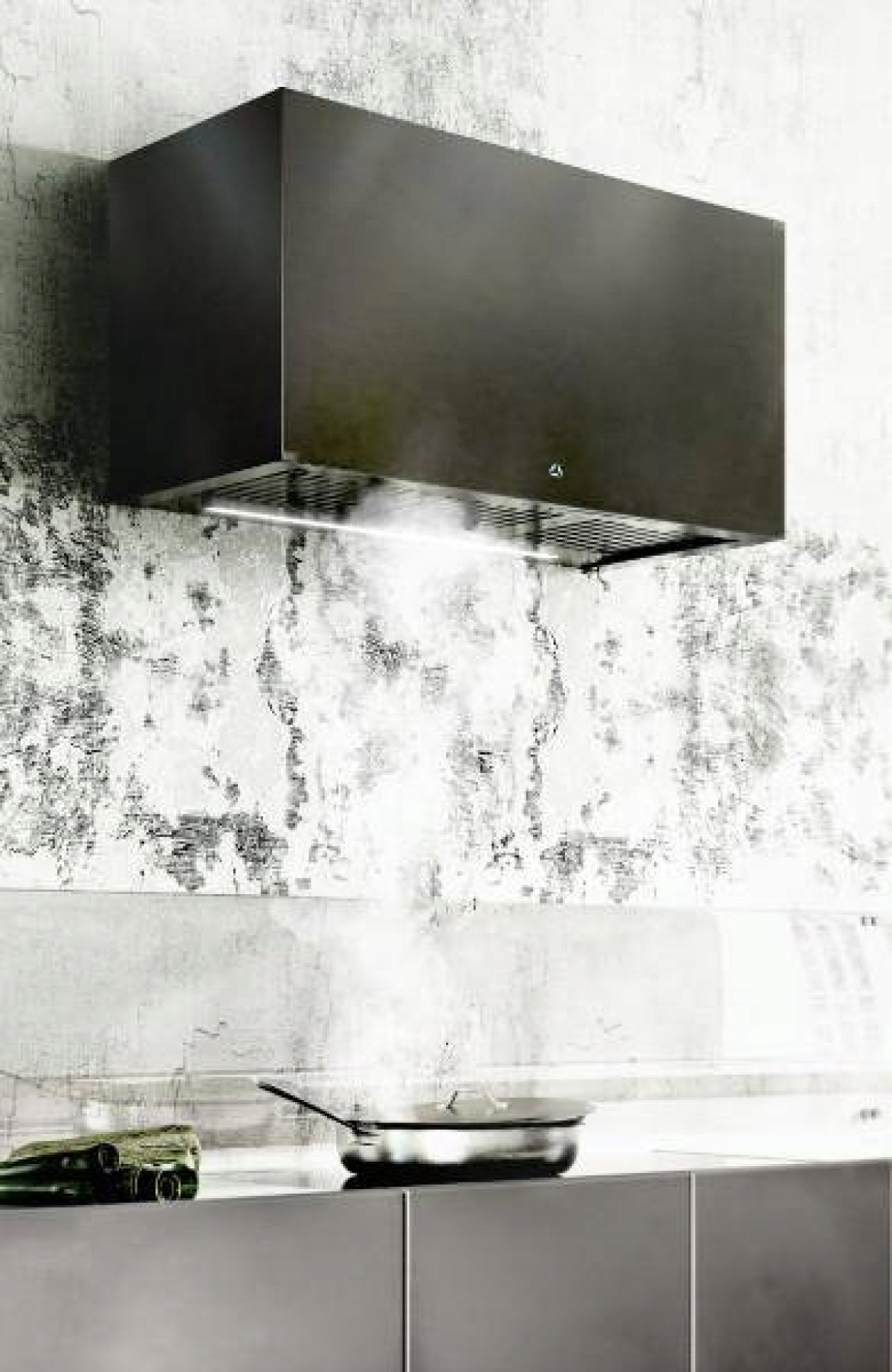 Ciarko Design Minimal okap kuchenny 60 cm ścienny czarny CDP604C