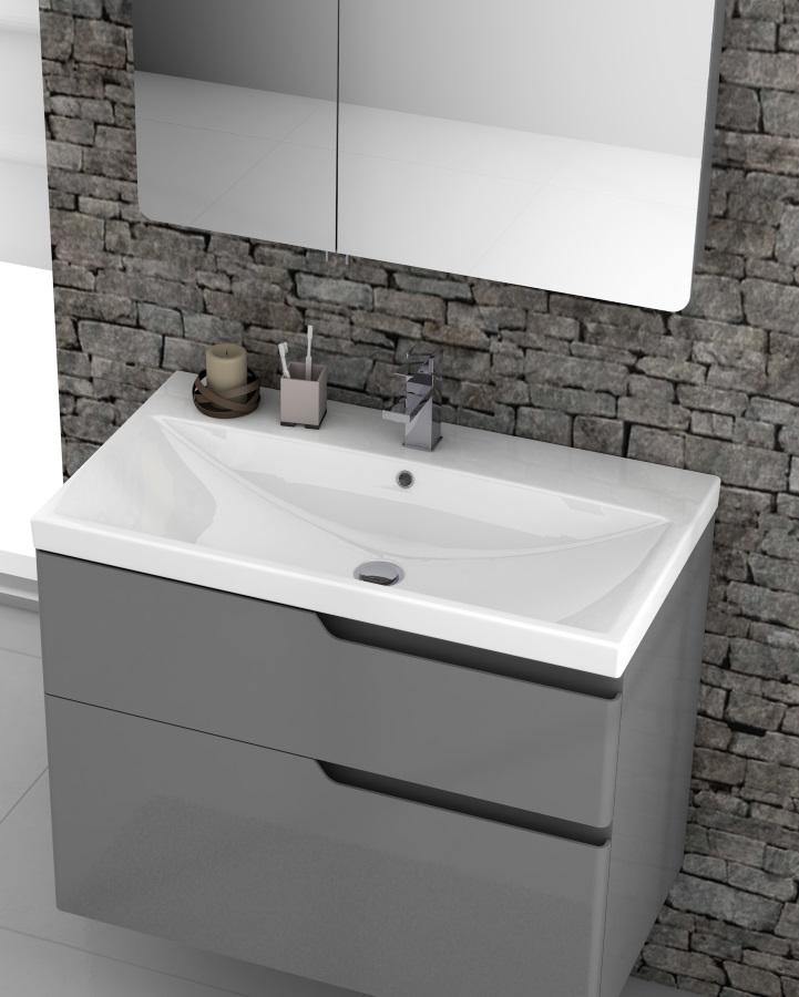 CeraStyle Elite umywalka 100x45 cm meblowa prostokątna biała 032400-u