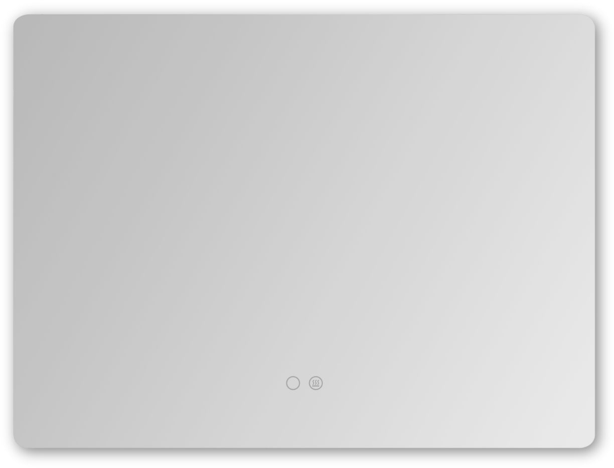 Zuma Line lustro 70x50 cm prostokątne z oświetleniem transparentne 003064-030820