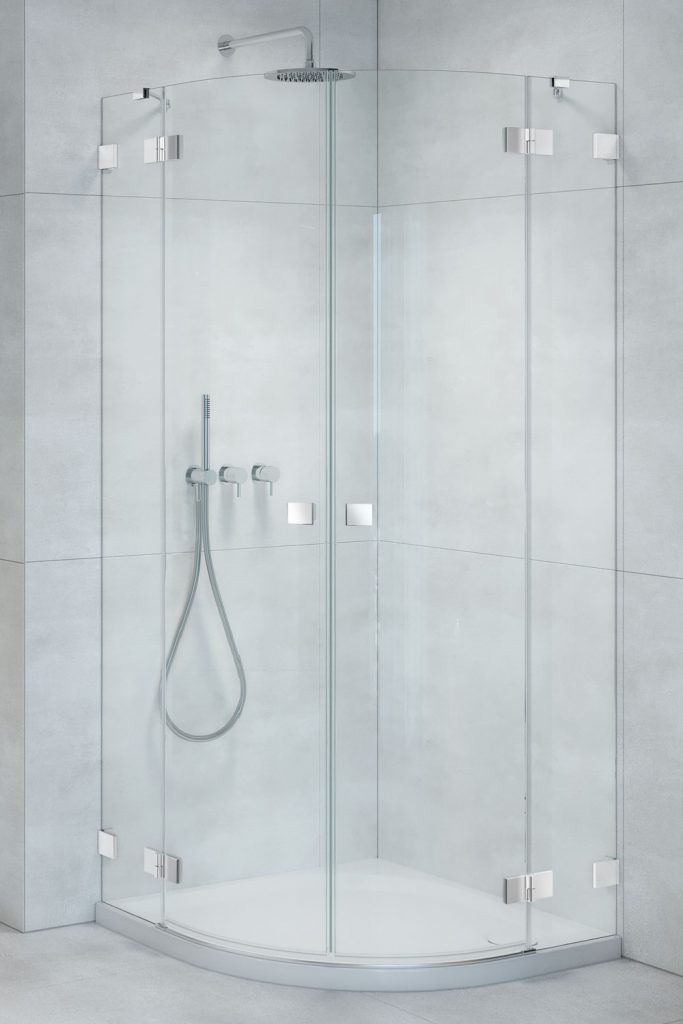 Radaway Essenza Pro PDD kabina prysznicowa część lewa 90x90 cm półokrągła 10095090-01-01L