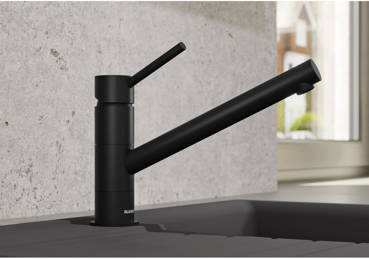 Blanco Kano bateria kuchenna stojąca czarny mat 526667