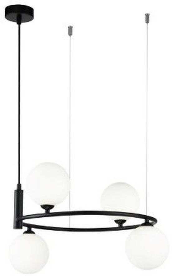 Maytoni Ring lampa wisząca 4x25W czarna MOD013PL-04B