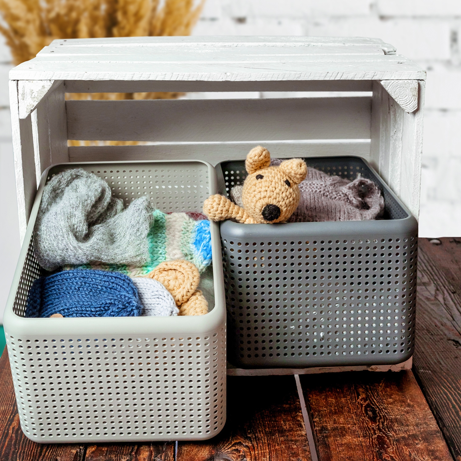 Rotho Madei koszyk łazienkowy 13 l antracyt 1015708853PC - Wysyłka w 24h