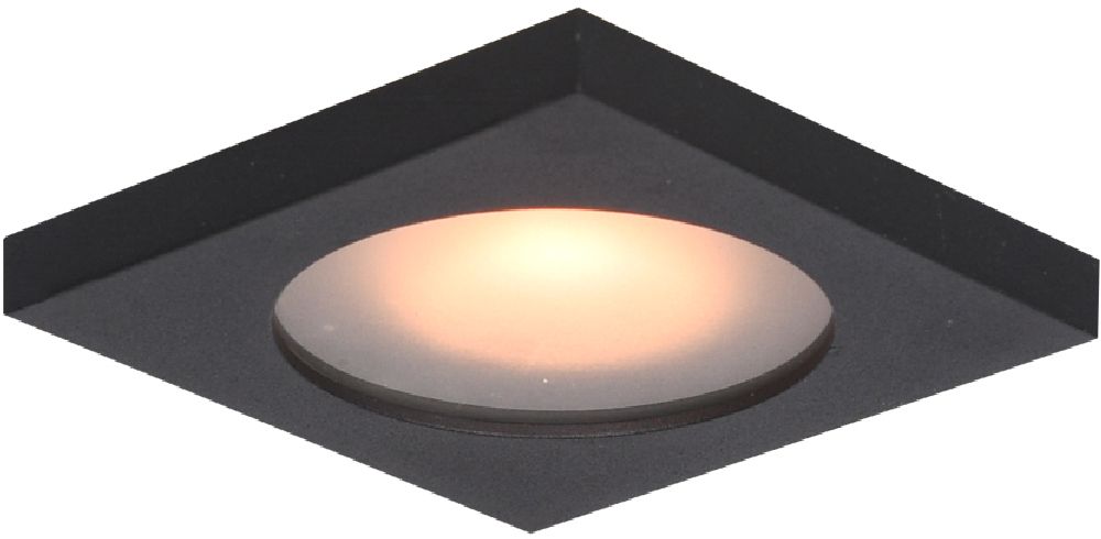 Italux Antiola lampa do zabudowy 1x10 W czarna DL-26385S-GU10-BK