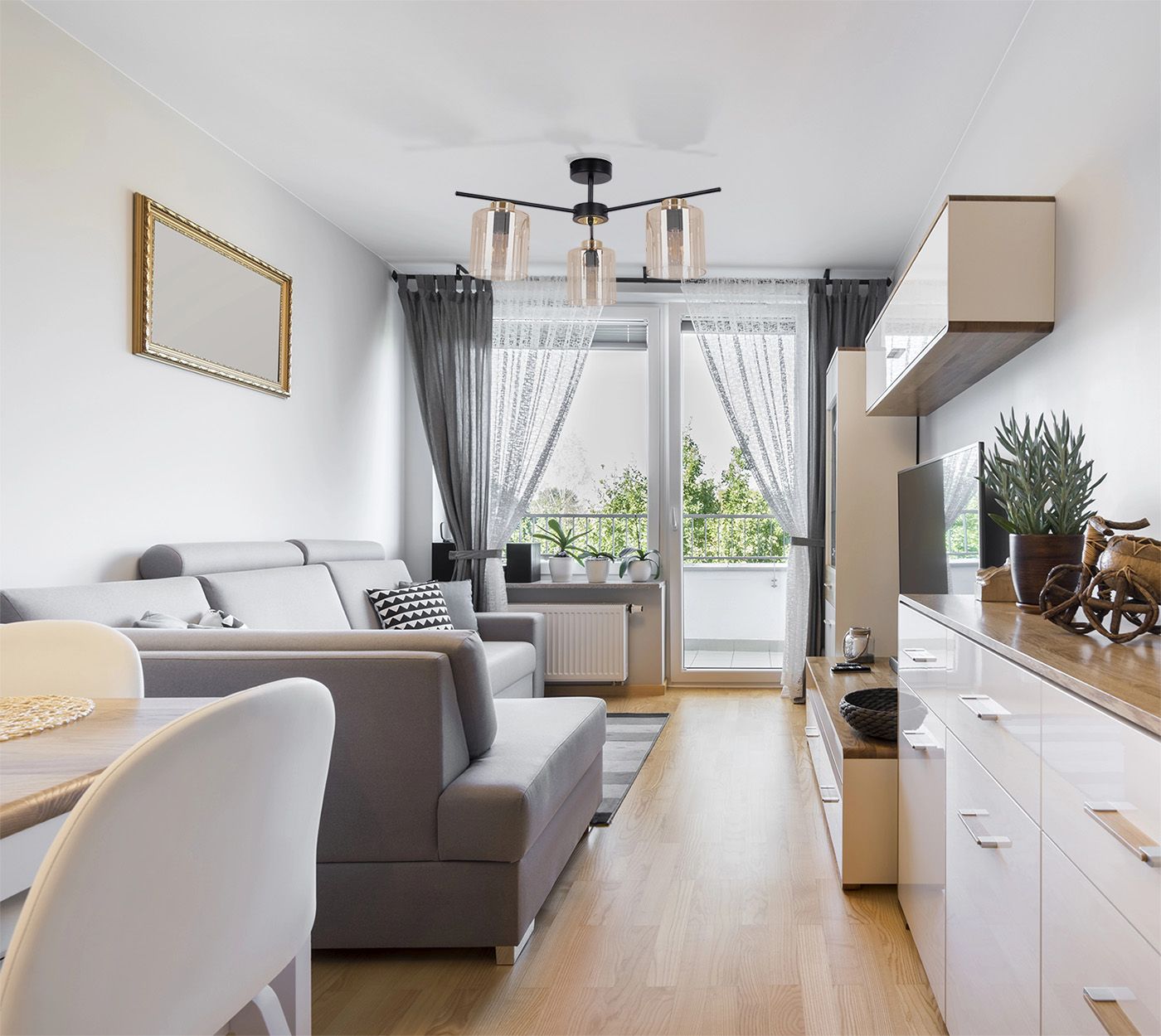 Kaja Aurelia lampa podsufitowa 3x15 W czarna-złota-bursztynowa K-5521