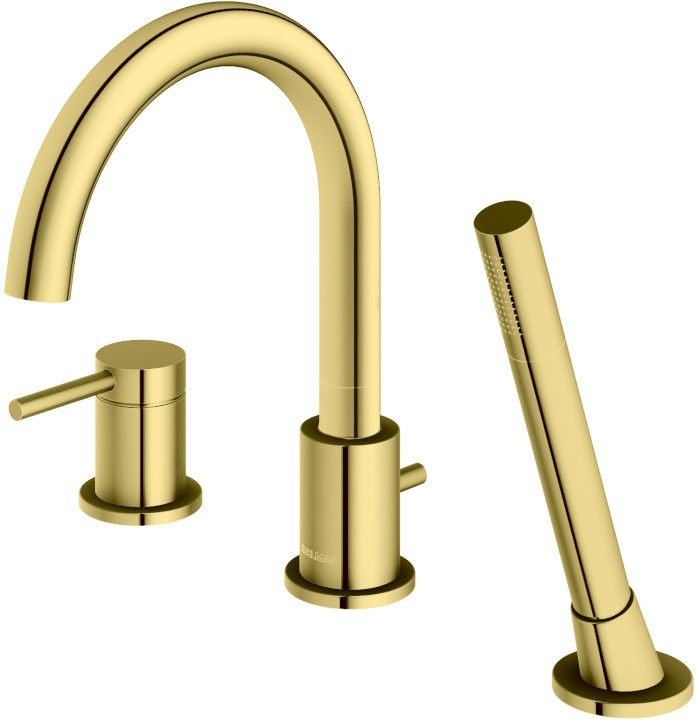 Kohlman Axel Gold bateria wannowo-prysznicowa nawannowa złota QB241AGD