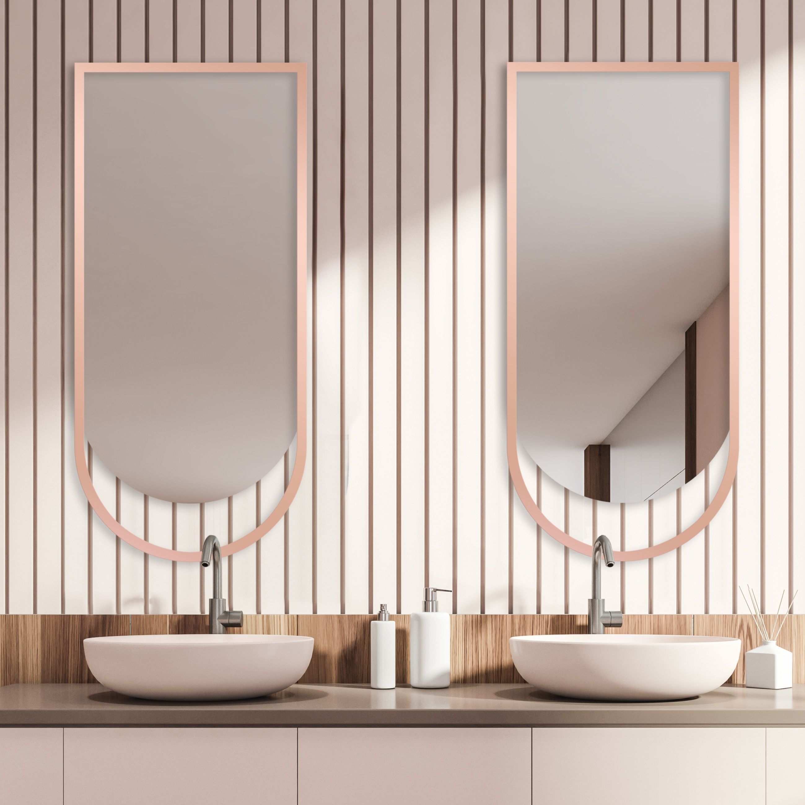 Guarda Ravel lustro 40x90 cm miedź FOR-RAV-MIEDZ-40X90