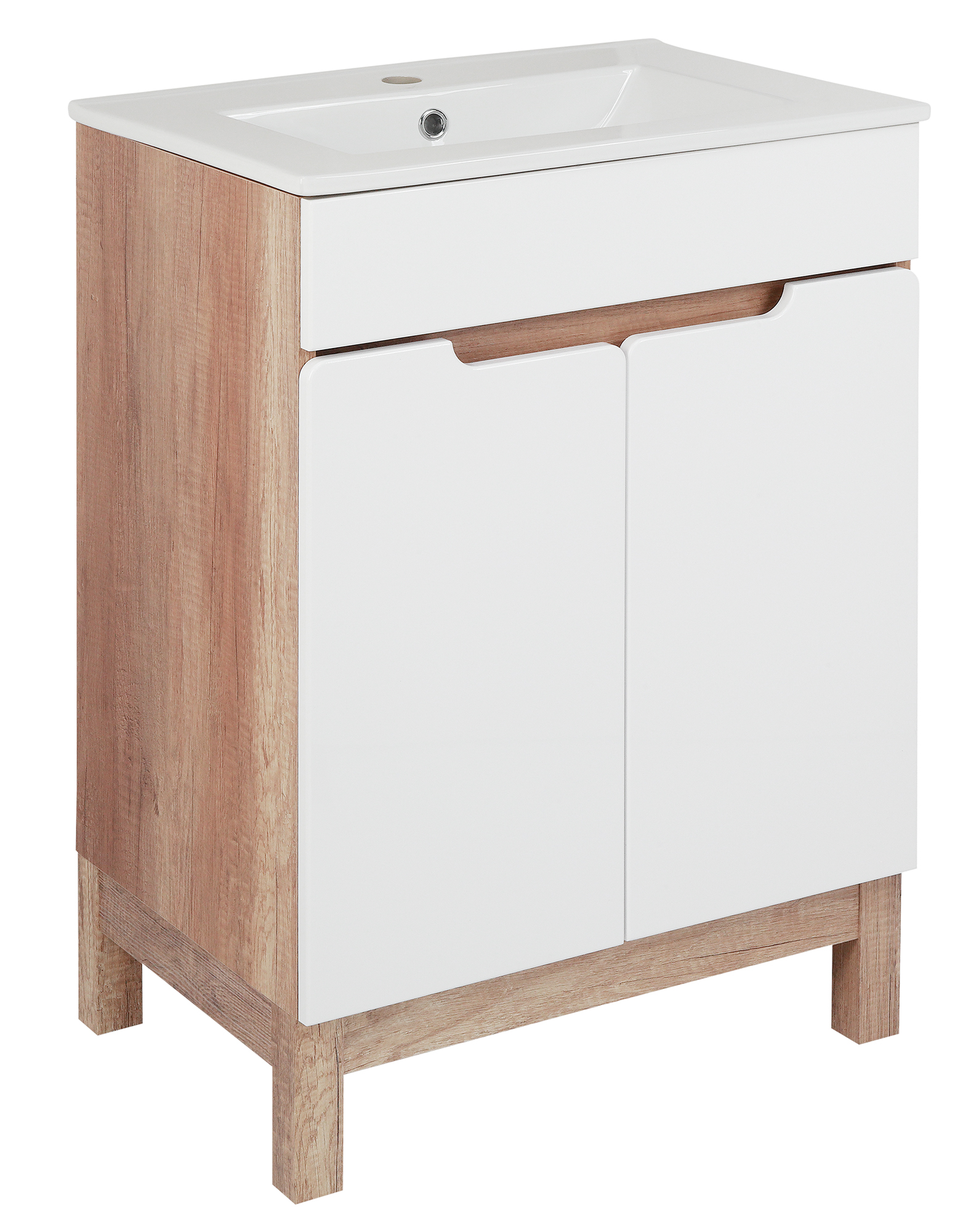 Astor Diana szafka 59,7 cm podumywalkowa stojąca biały połysk AMSKU6107C