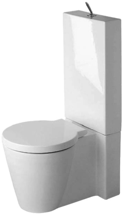 Duravit Starck 1 miska WC kompakt stojąca WonderGliss biała 02330900641