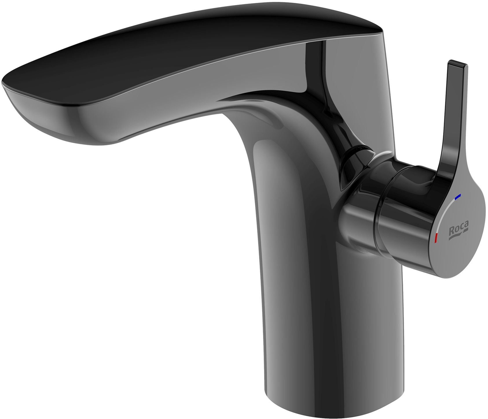 Roca Insignia Black bateria umywalkowa stojąca czarna A5A3B3ACN0