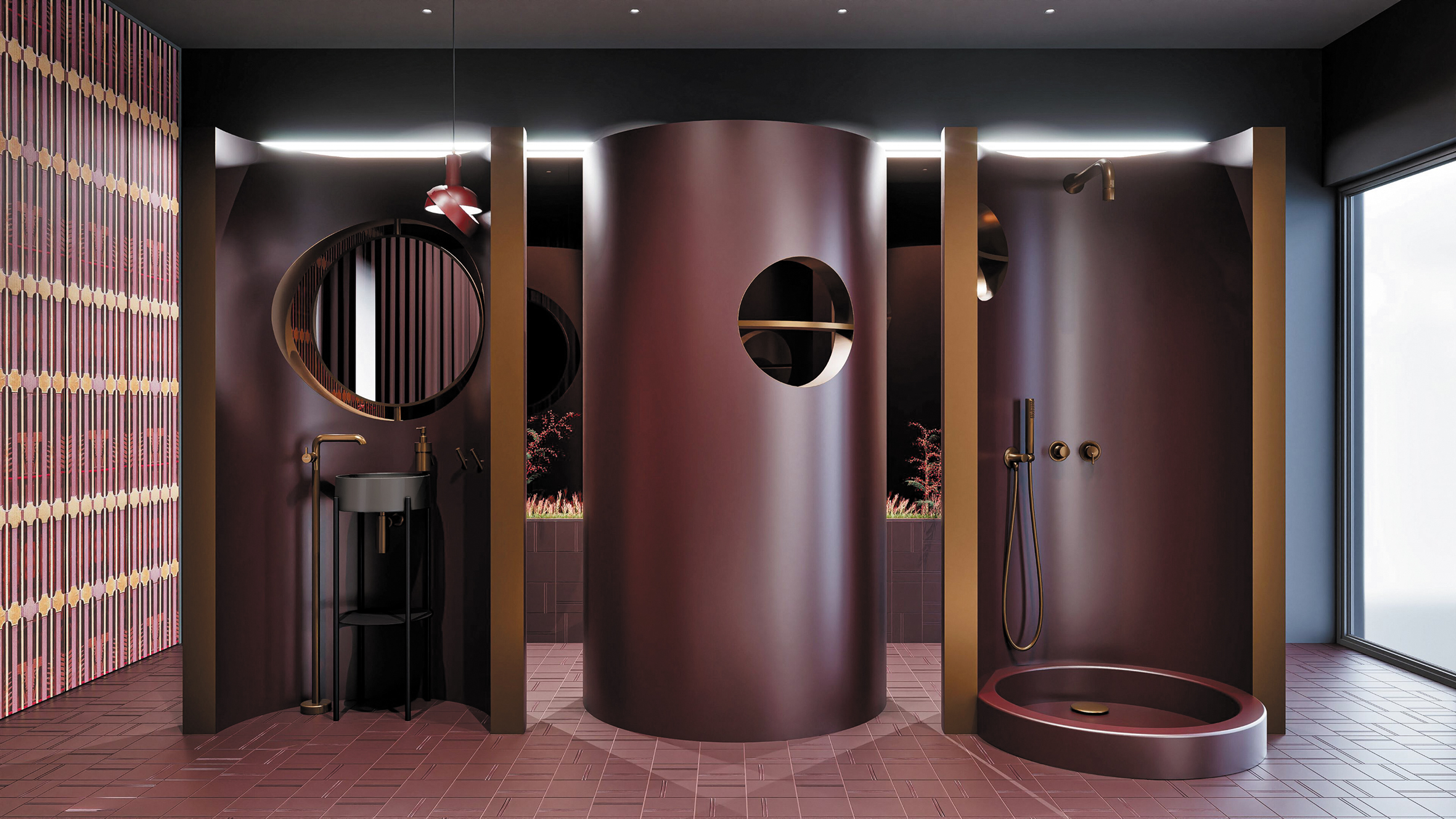 Deante Silia zestaw prysznicowy podtynkowy z deszczownicą brąz szczotkowany NQS_C0XK - Wysyłka w 24h