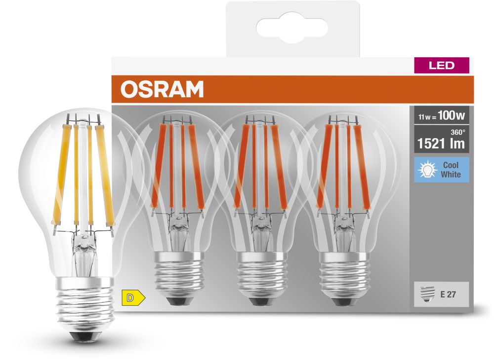 Osram LED Lamps żarówki LED Multipack 3x11 W 4000 K E27 - Wysyłka w 24h