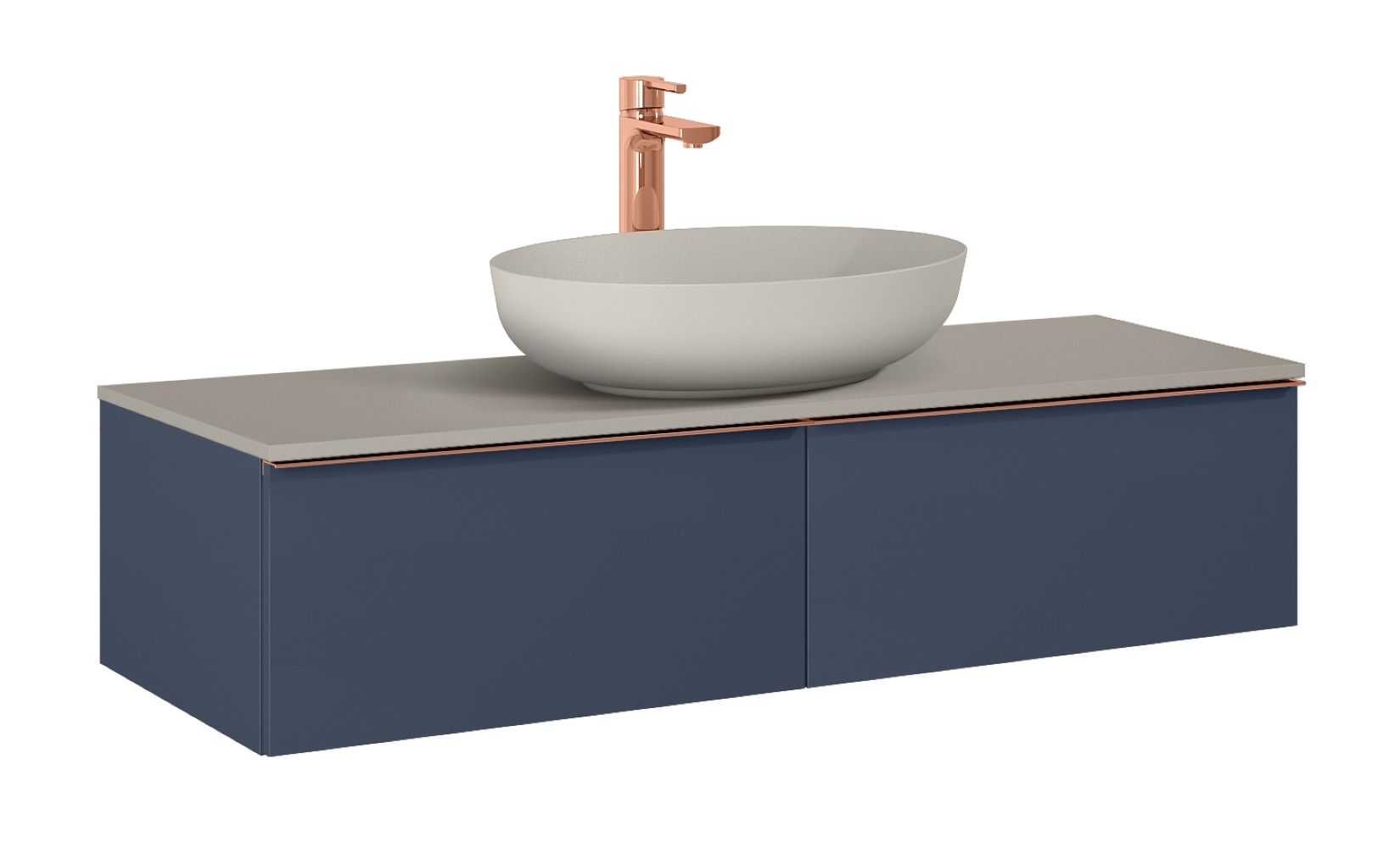 Elita Look Slim szafka 120x44,9x31,8 cm podumywalkowa wisząca navy blue matt RE081204027030