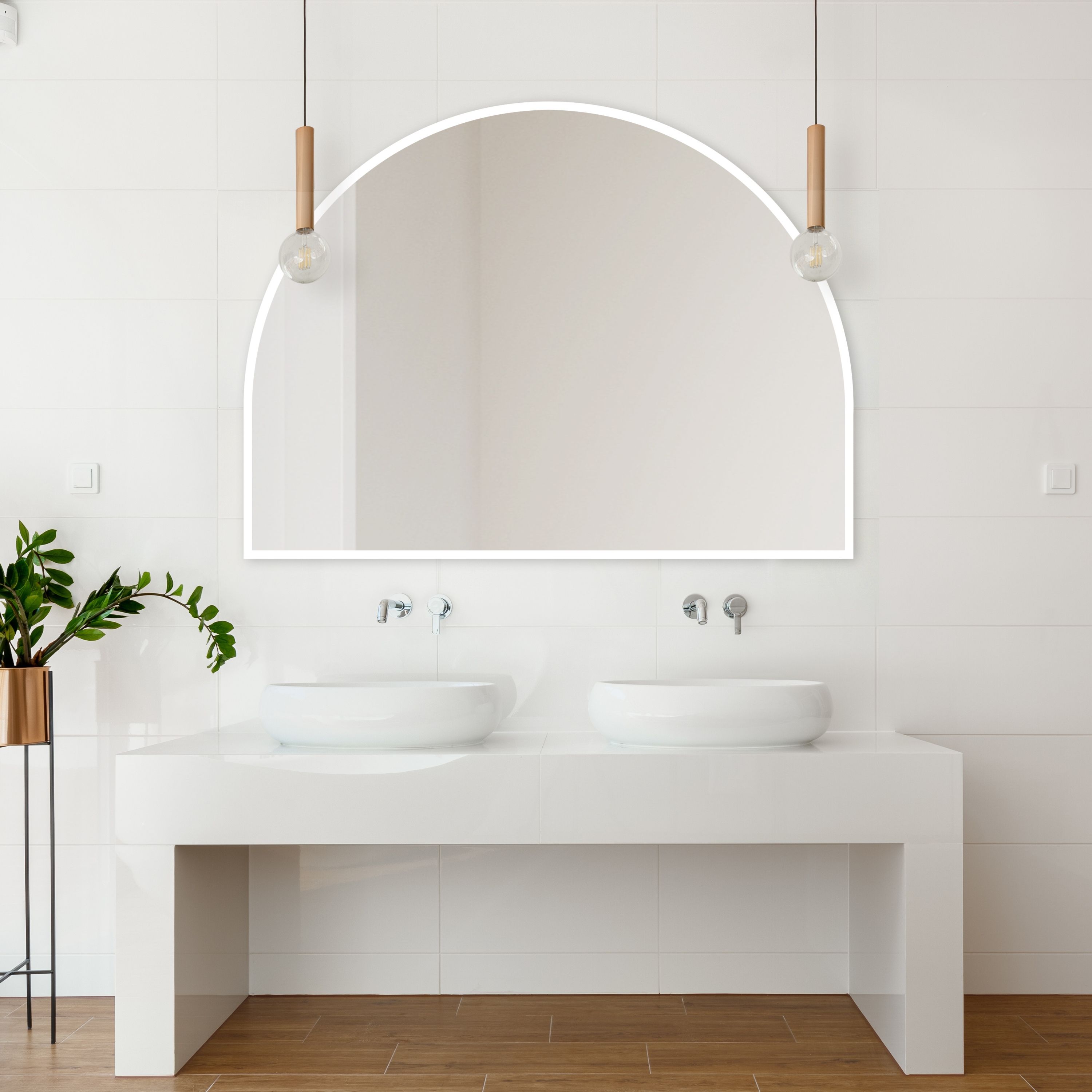 Guarda Musa lustro 110x80 cm biały FOR-MUS-BIALY-110X80