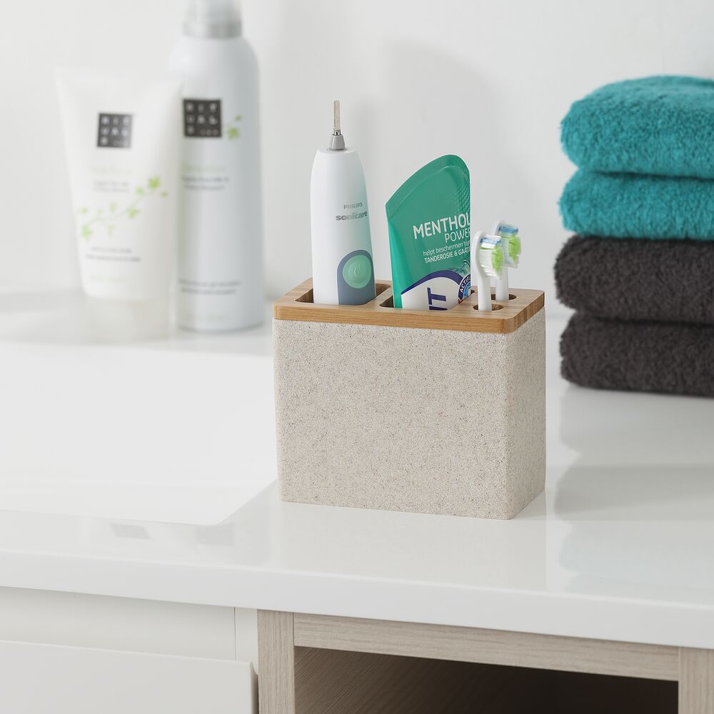 Sealskin Grace kubek na szczoteczki piaskowy/bambus 361910365 - Wysyłka w 24h